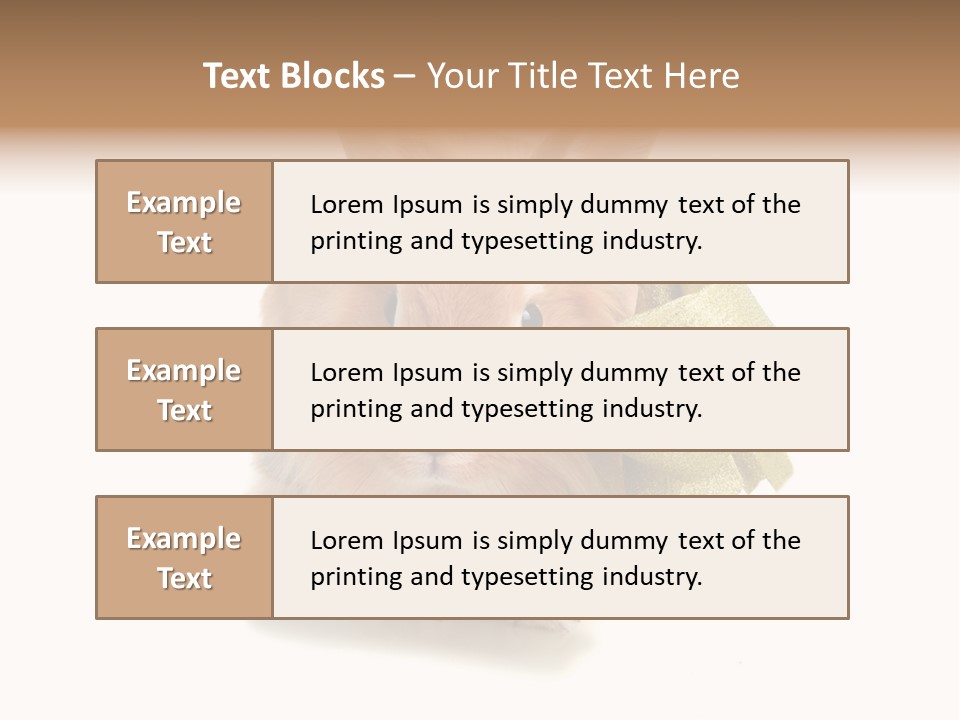 Animal Scarf Fluffy PowerPoint Template