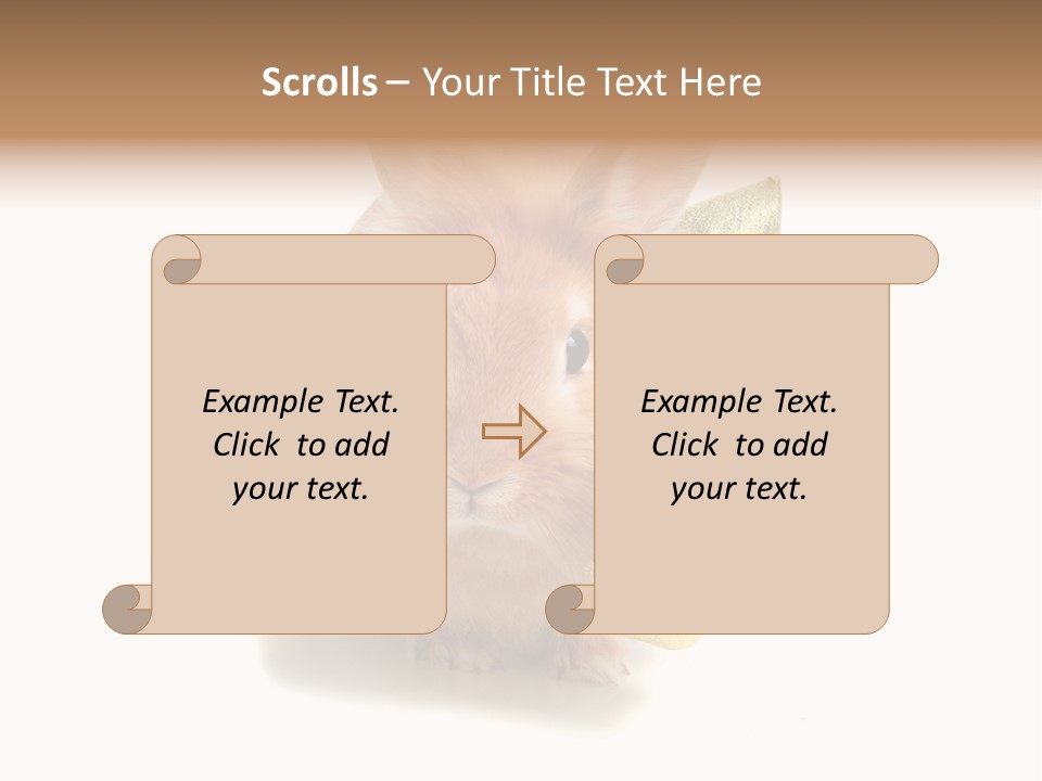 Animal Scarf Fluffy PowerPoint Template