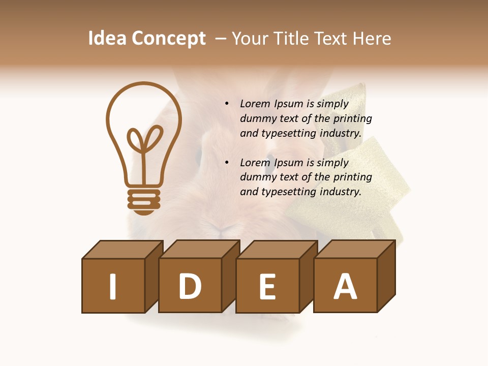 Animal Scarf Fluffy PowerPoint Template