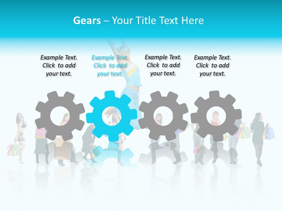 Success Sign Clerk PowerPoint Template