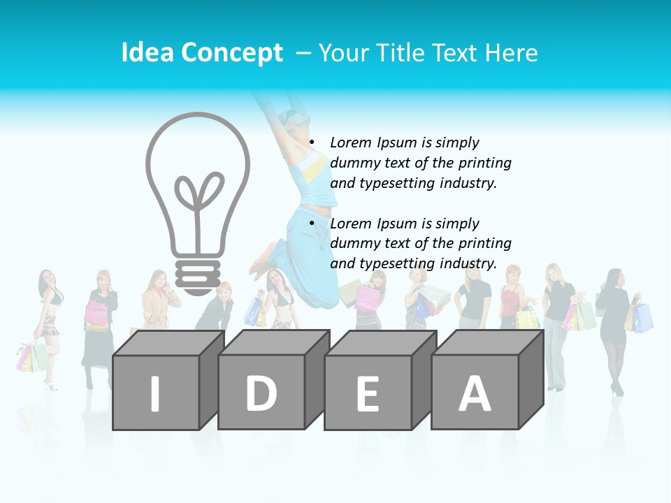 Success Sign Clerk PowerPoint Template