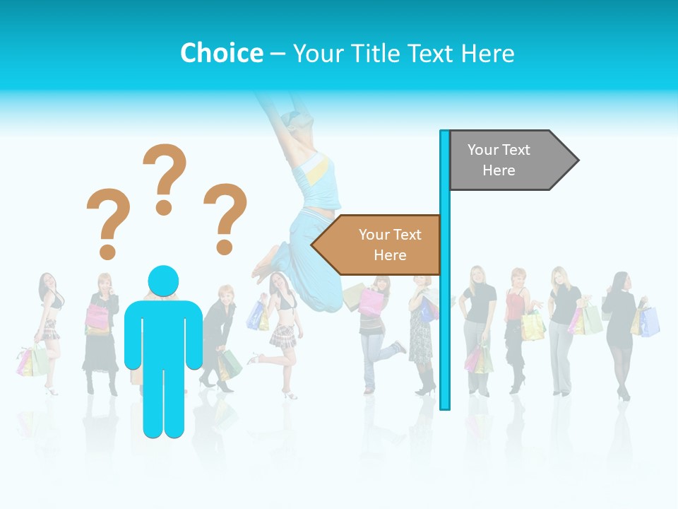 Success Sign Clerk PowerPoint Template