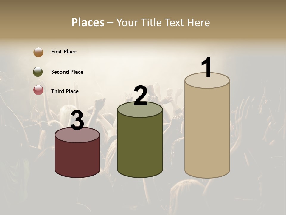 Festival Crowd Spectator PowerPoint Template