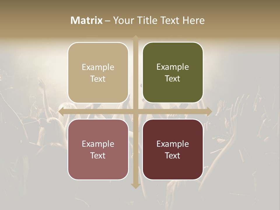 Festival Crowd Spectator PowerPoint Template