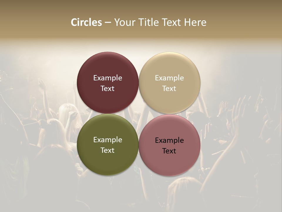 Festival Crowd Spectator PowerPoint Template