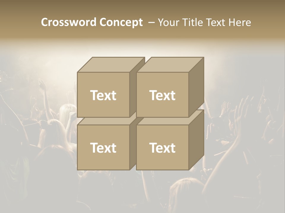 Festival Crowd Spectator PowerPoint Template