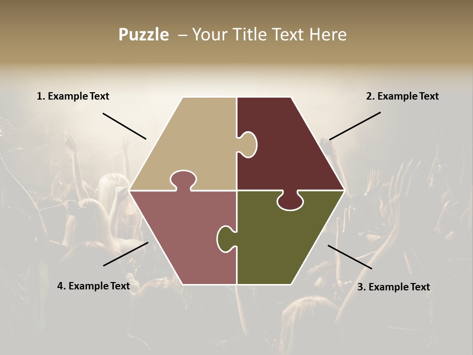 Festival Crowd Spectator PowerPoint Template