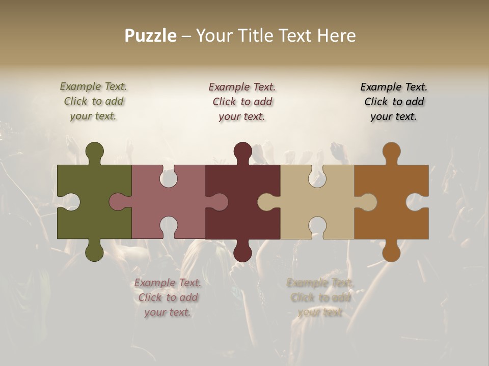 Festival Crowd Spectator PowerPoint Template