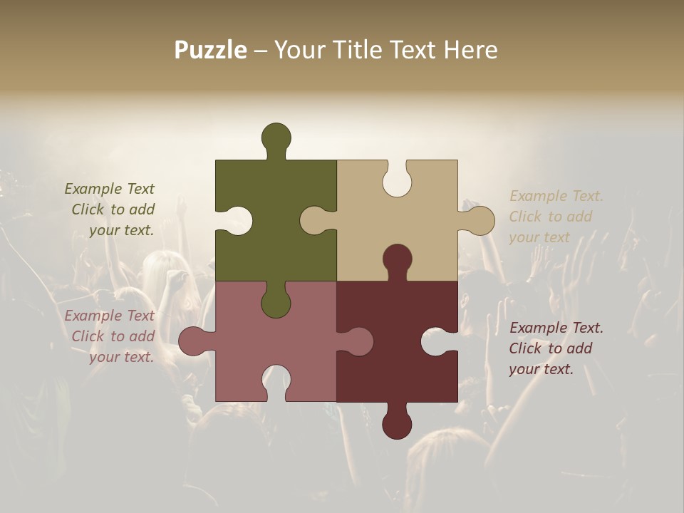 Festival Crowd Spectator PowerPoint Template