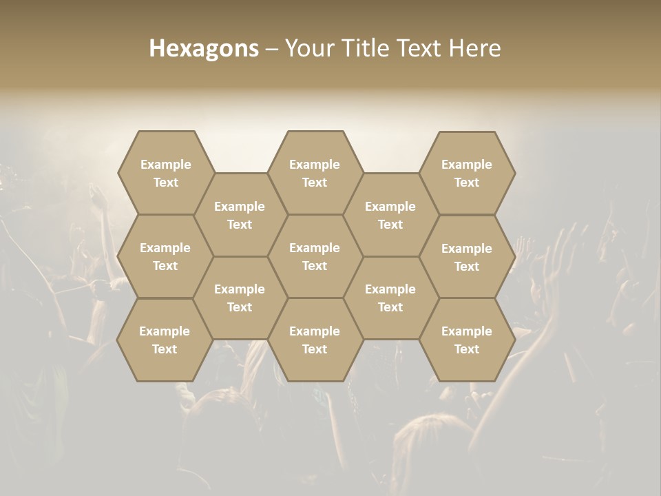 Festival Crowd Spectator PowerPoint Template