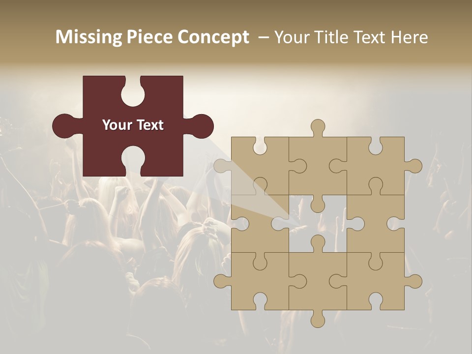 Festival Crowd Spectator PowerPoint Template