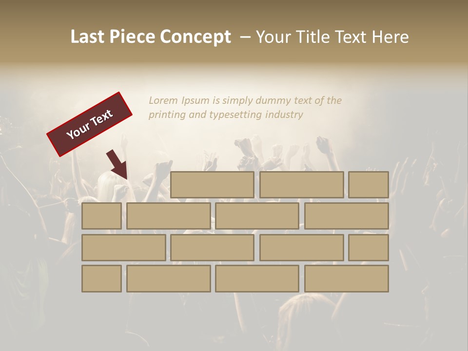 Festival Crowd Spectator PowerPoint Template