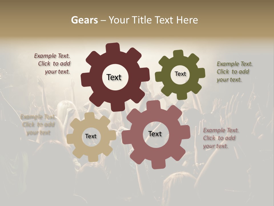 Festival Crowd Spectator PowerPoint Template