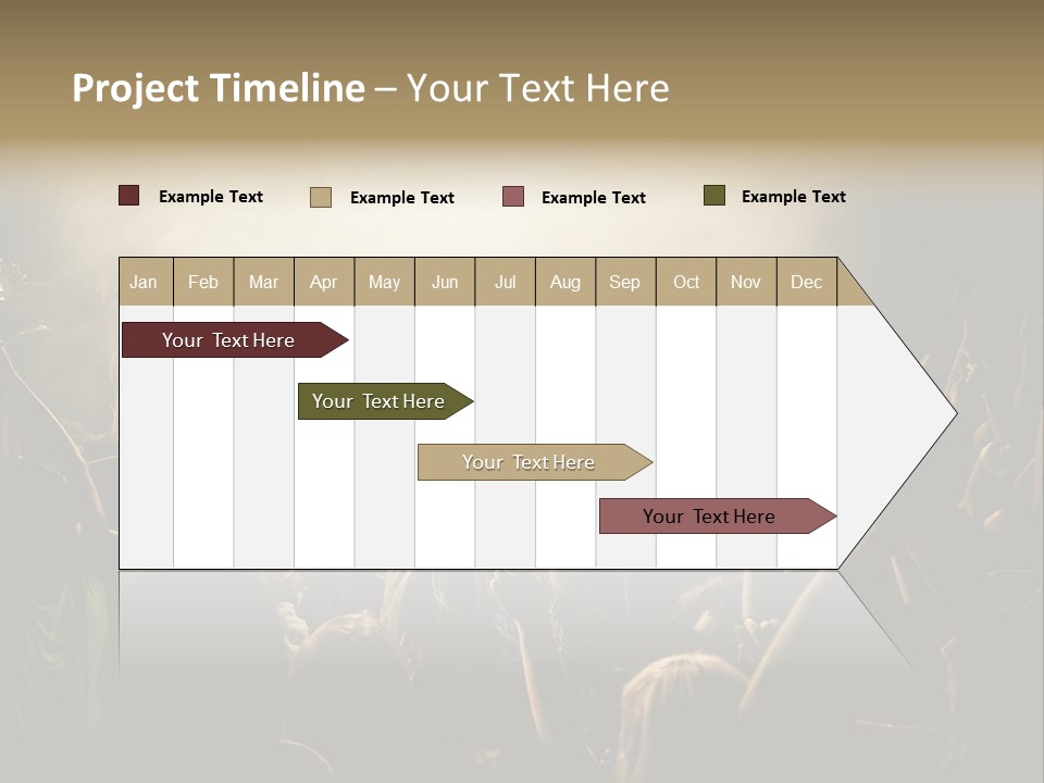 Festival Crowd Spectator PowerPoint Template