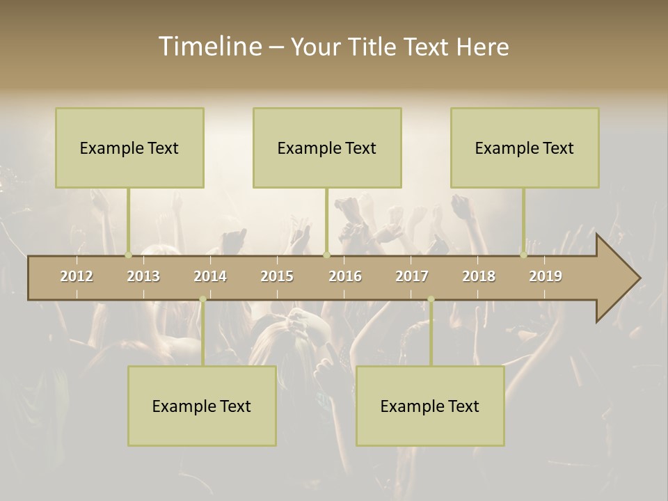 Festival Crowd Spectator PowerPoint Template