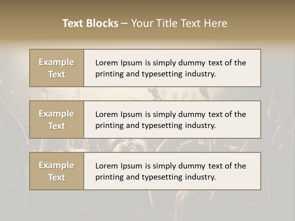 Festival Crowd Spectator PowerPoint Template