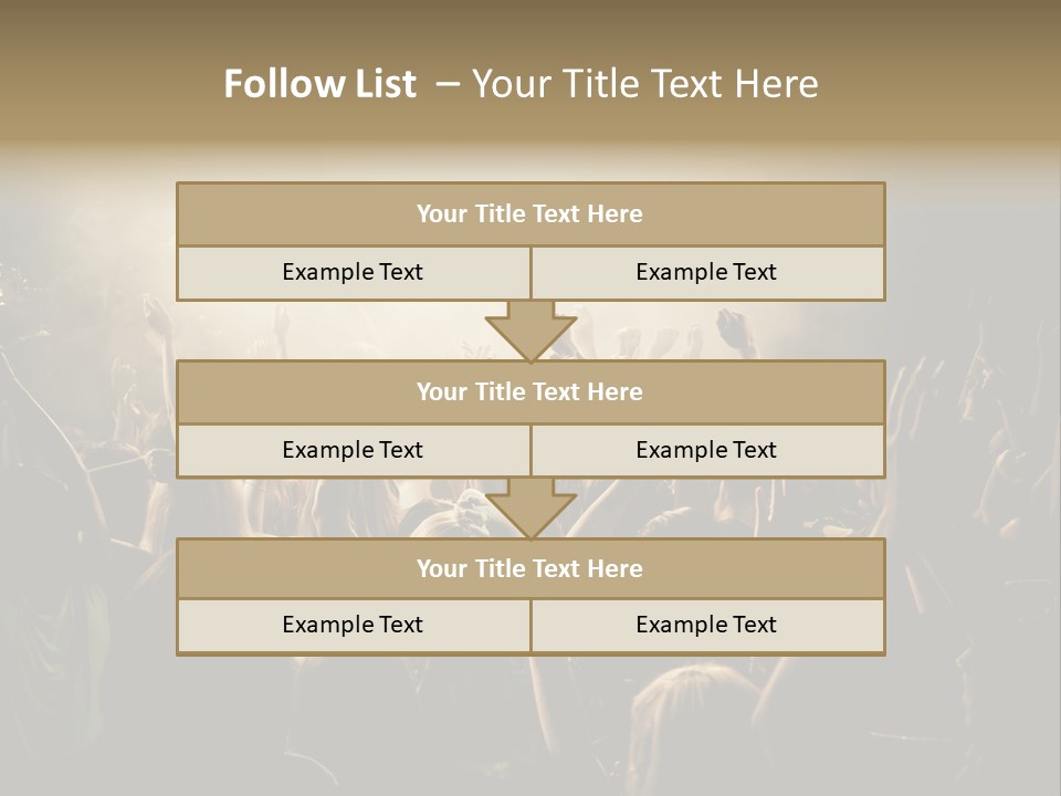 Festival Crowd Spectator PowerPoint Template
