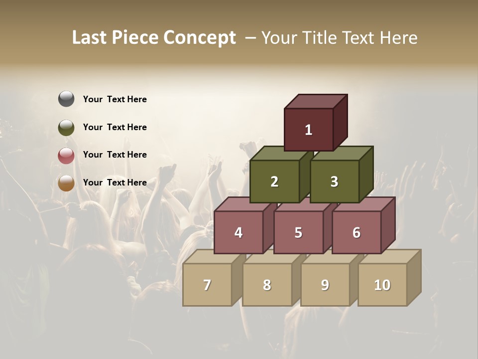 Festival Crowd Spectator PowerPoint Template