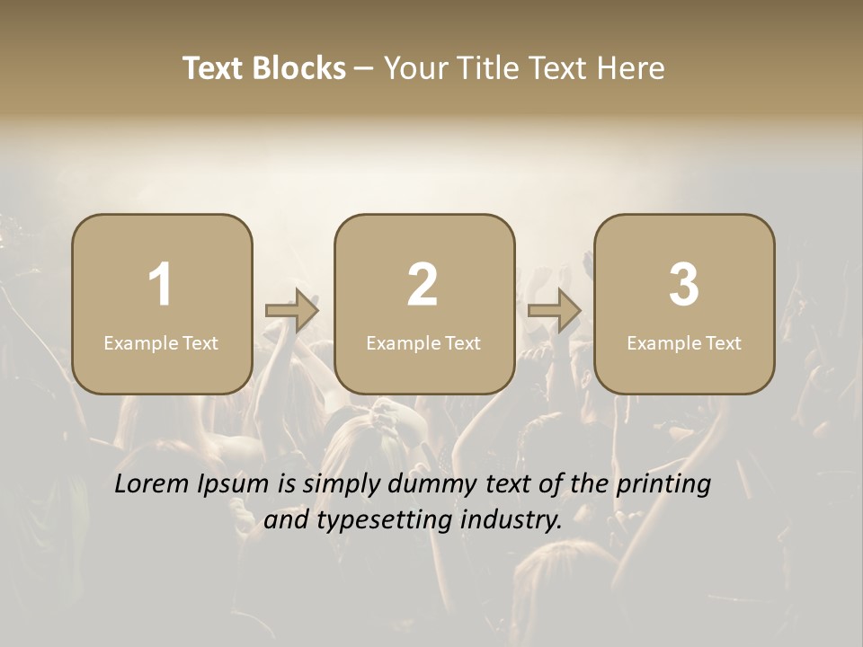 Festival Crowd Spectator PowerPoint Template