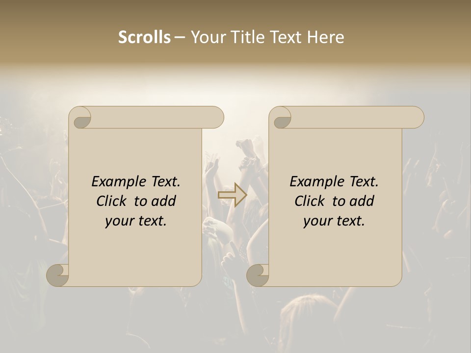 Festival Crowd Spectator PowerPoint Template