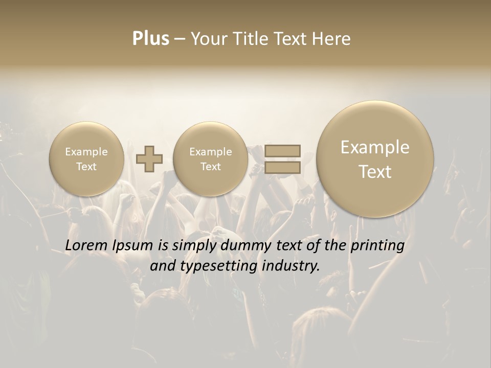 Festival Crowd Spectator PowerPoint Template