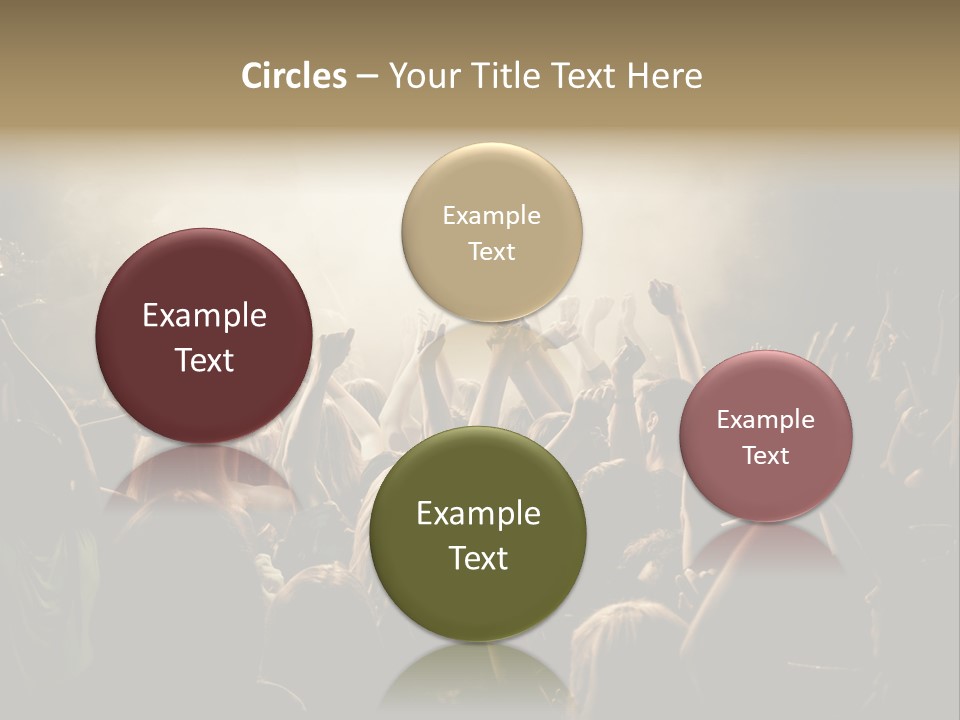 Festival Crowd Spectator PowerPoint Template