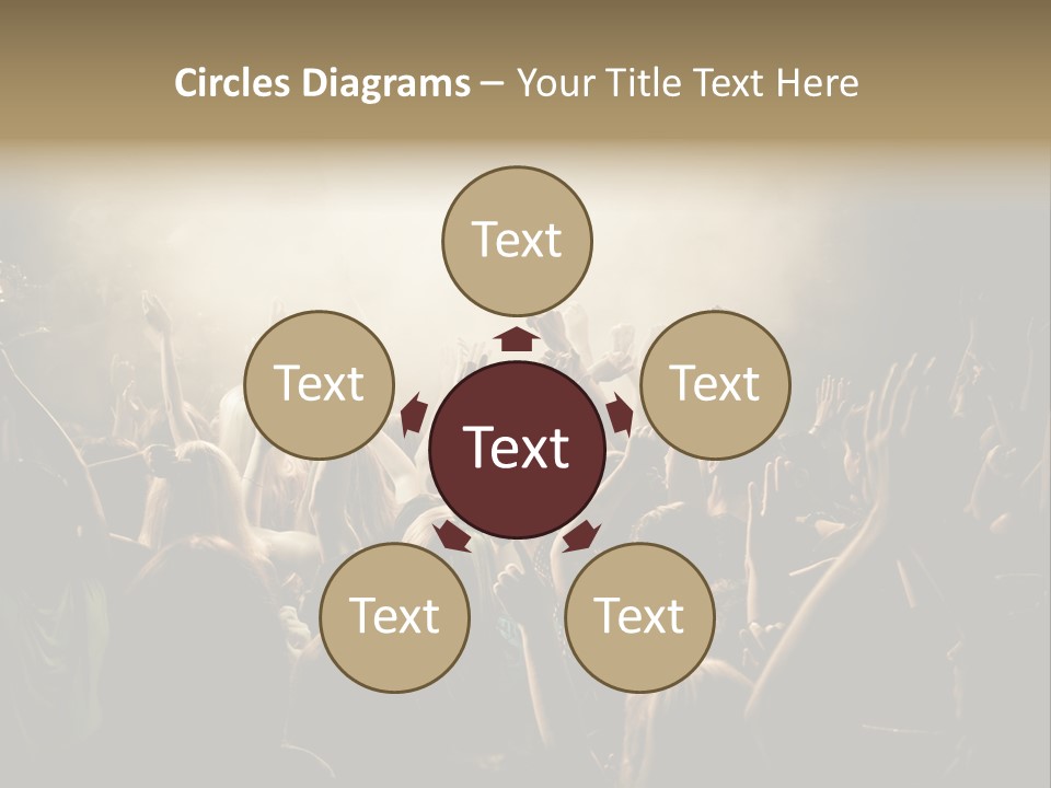 Festival Crowd Spectator PowerPoint Template