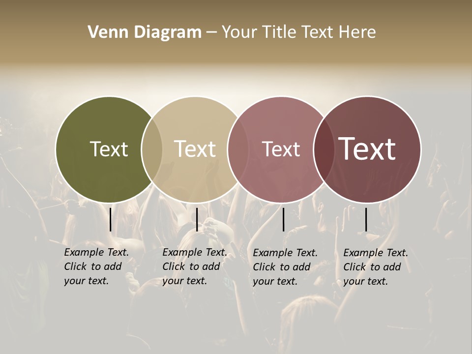 Festival Crowd Spectator PowerPoint Template