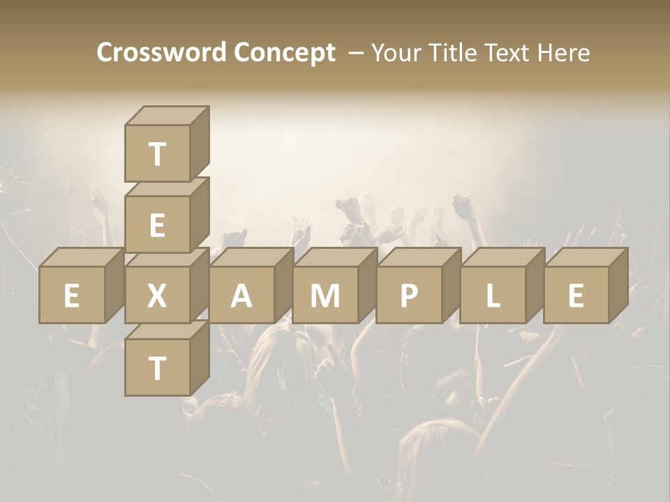 Festival Crowd Spectator PowerPoint Template