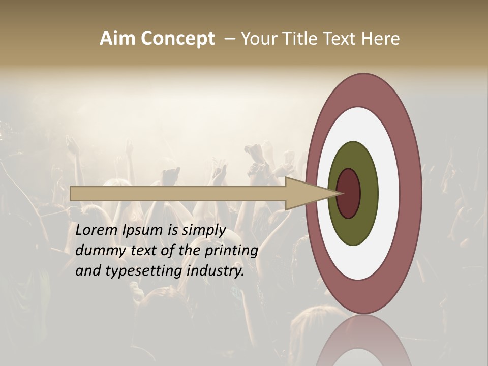 Festival Crowd Spectator PowerPoint Template