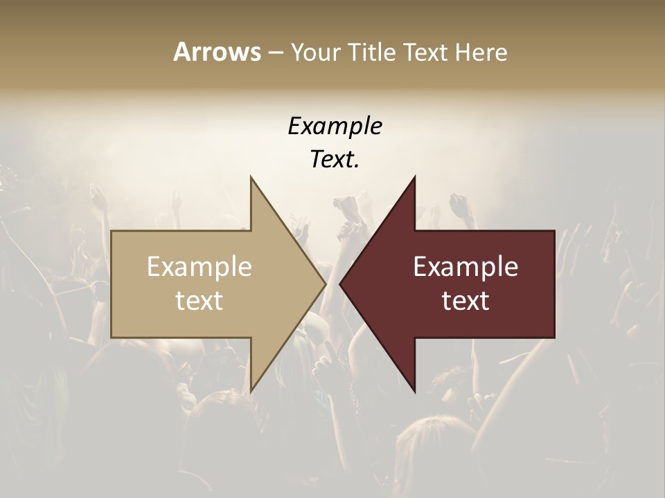 Festival Crowd Spectator PowerPoint Template