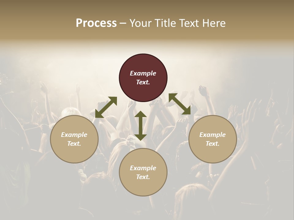 Festival Crowd Spectator PowerPoint Template