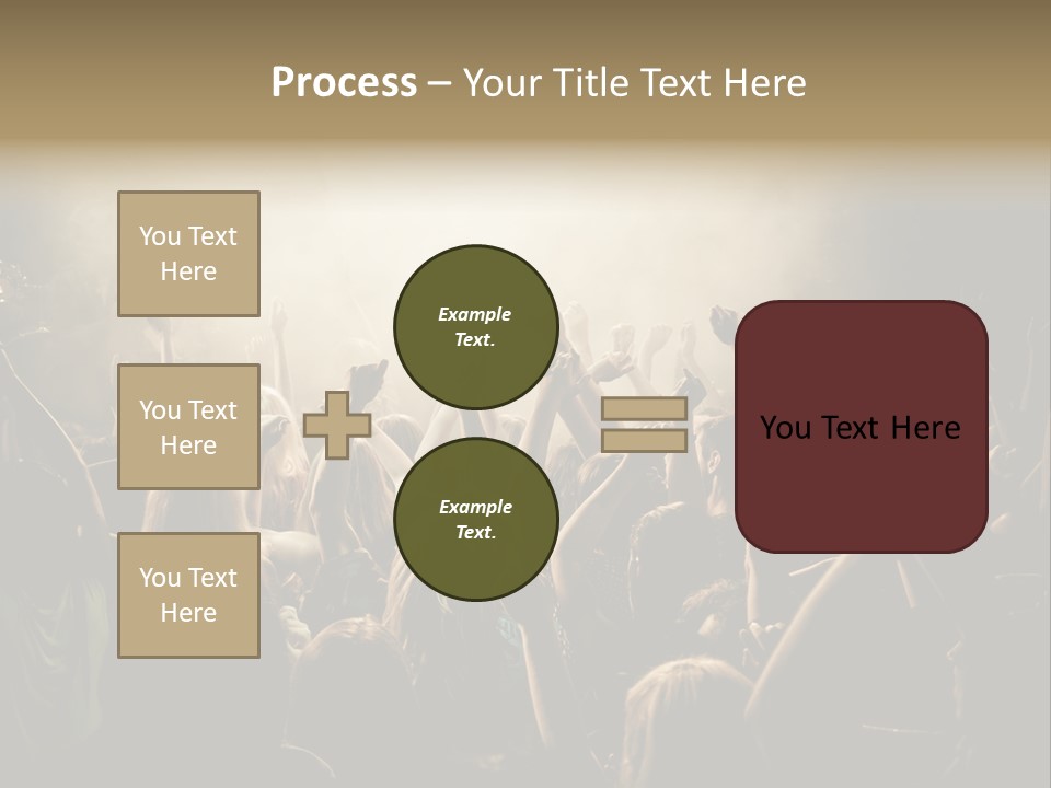 Festival Crowd Spectator PowerPoint Template