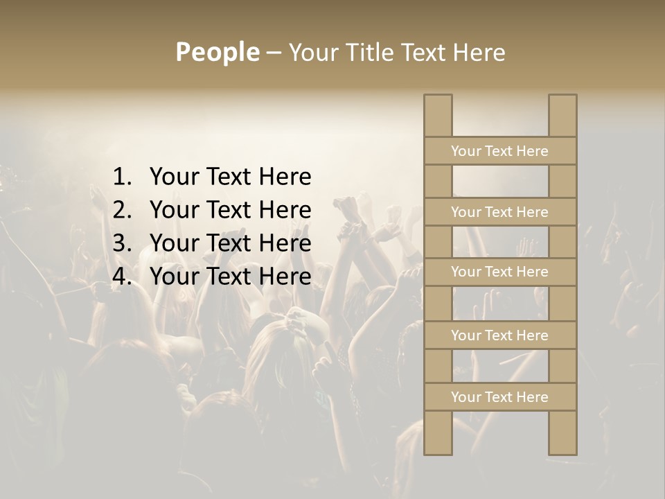 Festival Crowd Spectator PowerPoint Template