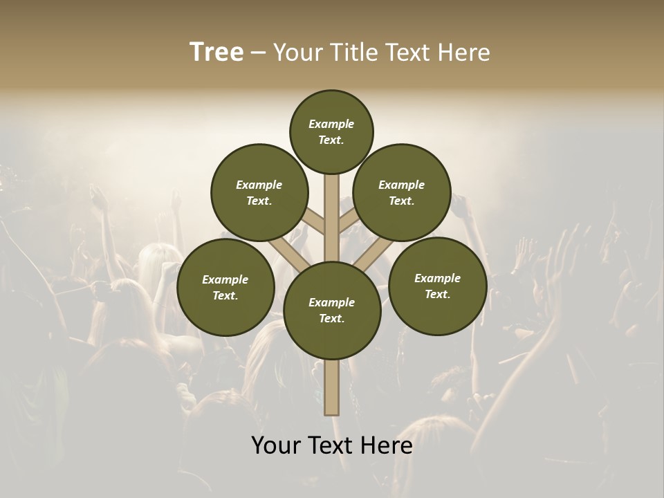 Festival Crowd Spectator PowerPoint Template