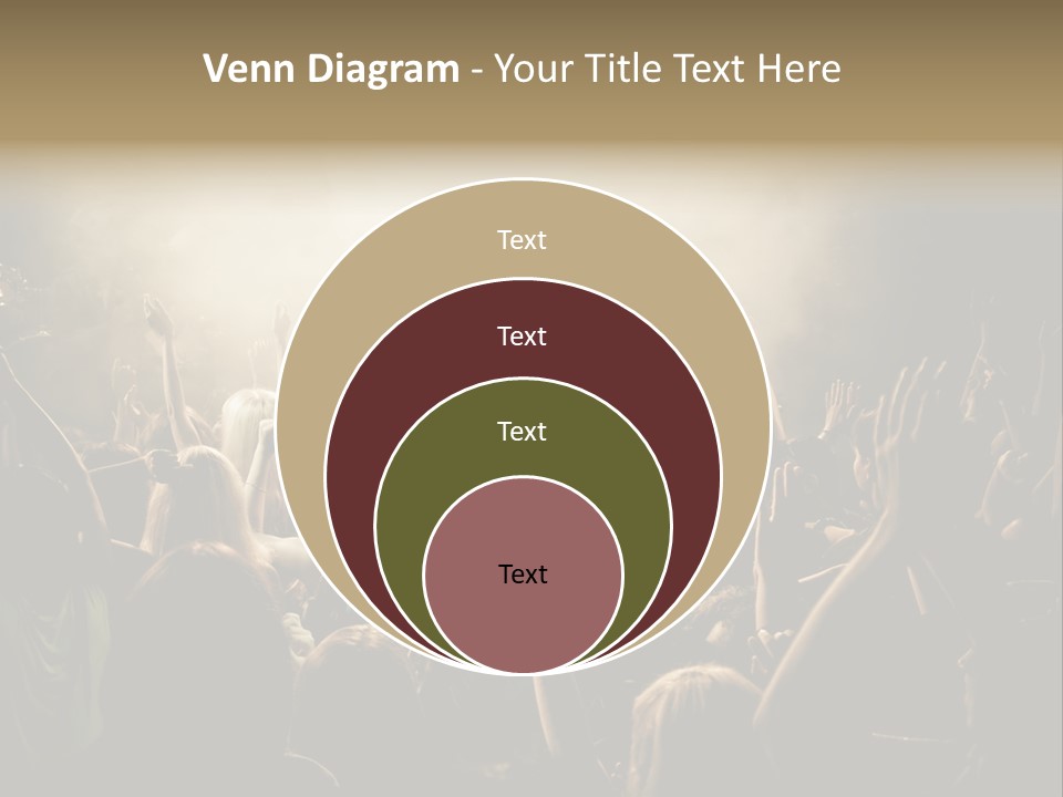Festival Crowd Spectator PowerPoint Template