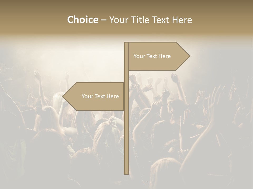 Festival Crowd Spectator PowerPoint Template