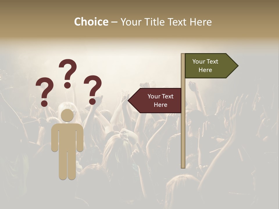 Festival Crowd Spectator PowerPoint Template