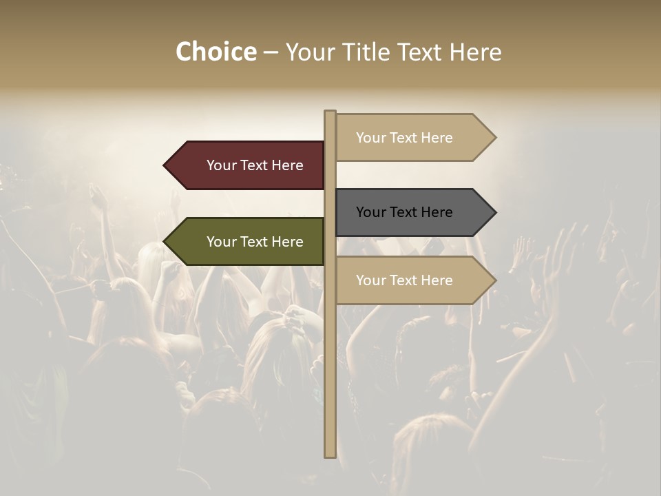 Festival Crowd Spectator PowerPoint Template