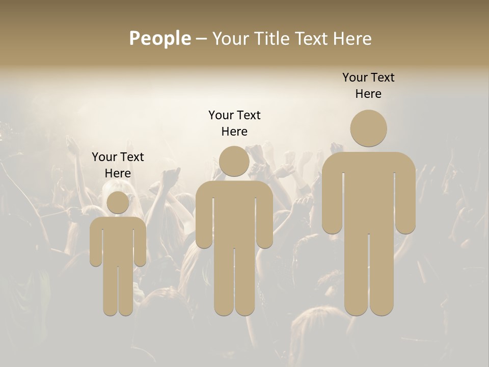 Festival Crowd Spectator PowerPoint Template