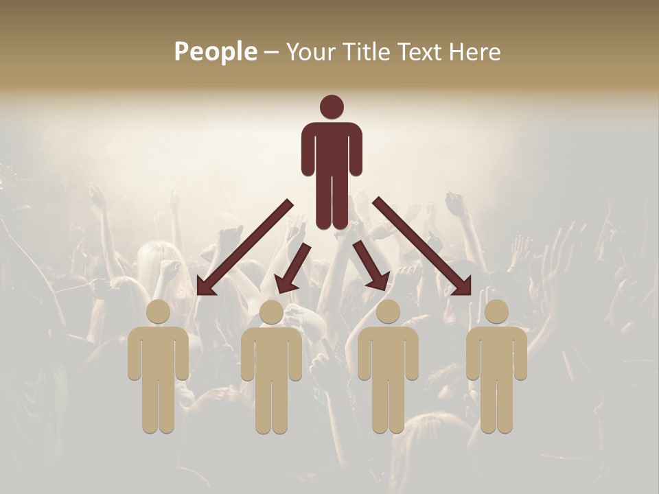 Festival Crowd Spectator PowerPoint Template