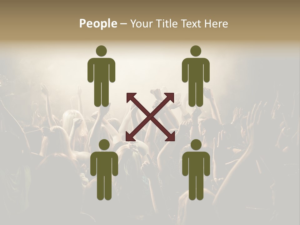 Festival Crowd Spectator PowerPoint Template