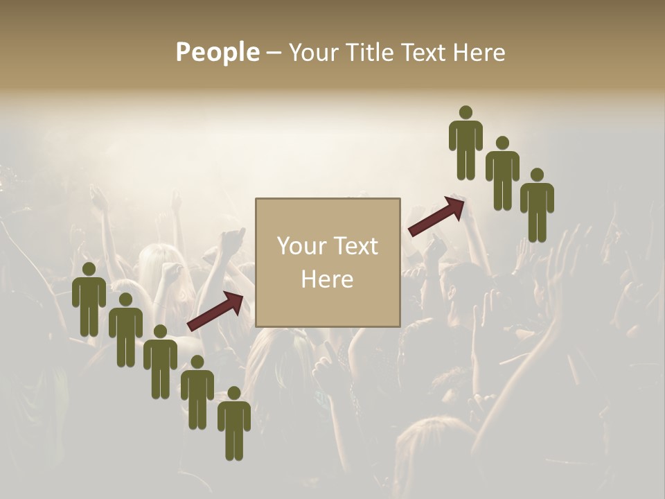 Festival Crowd Spectator PowerPoint Template