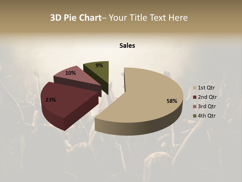 Festival Crowd Spectator PowerPoint Template