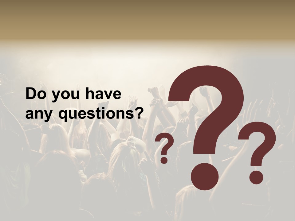Festival Crowd Spectator PowerPoint Template