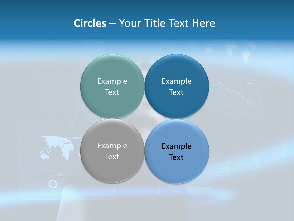 Isolated Caucasian Finance PowerPoint Template