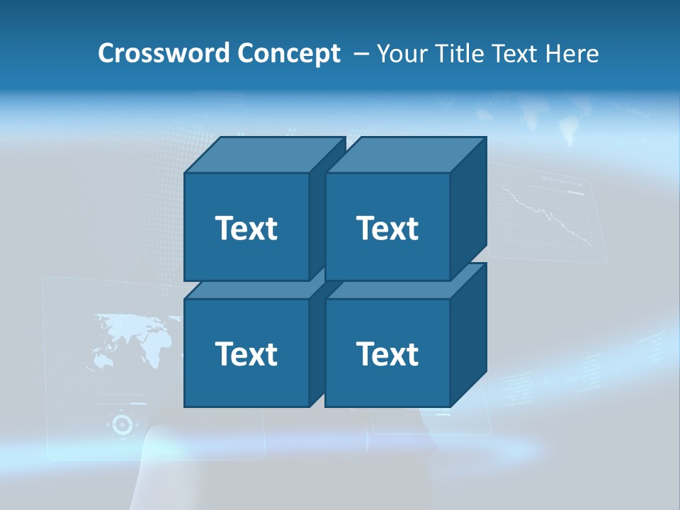 Isolated Caucasian Finance PowerPoint Template