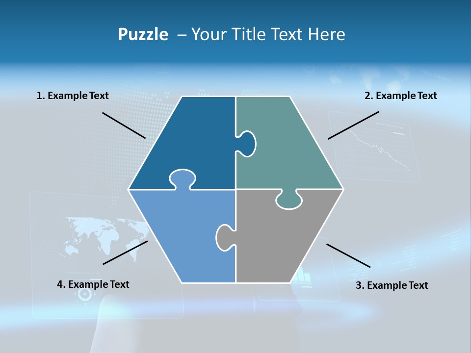 Isolated Caucasian Finance PowerPoint Template