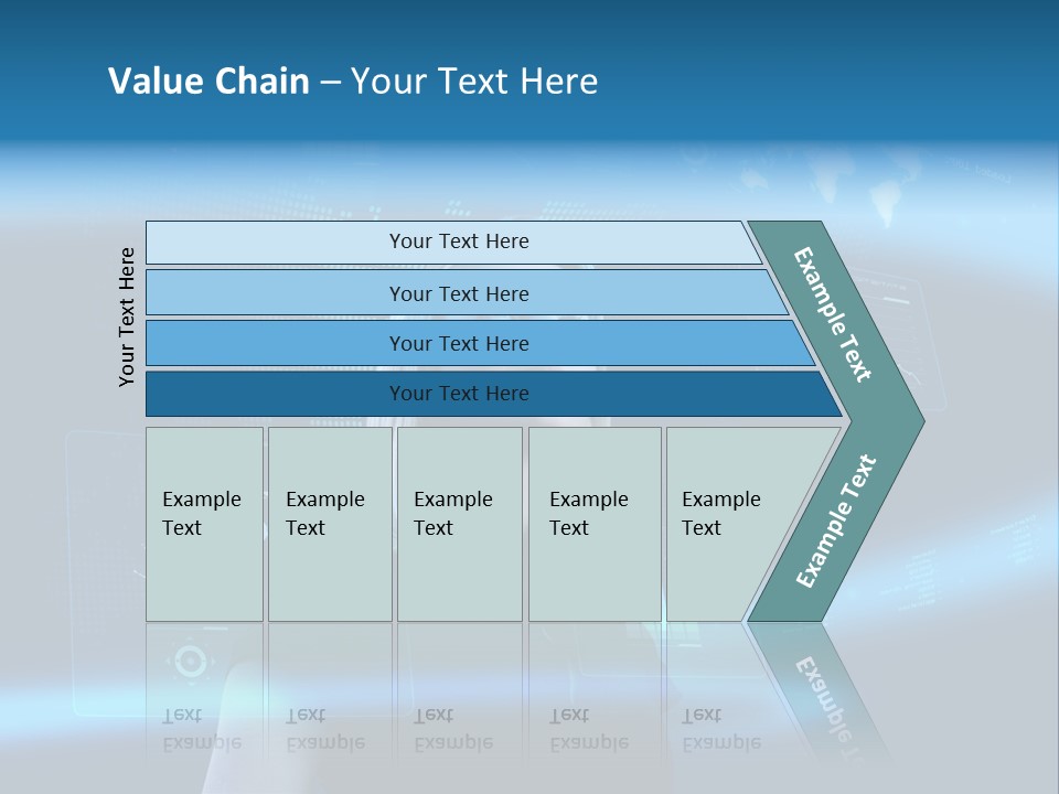 Isolated Caucasian Finance PowerPoint Template