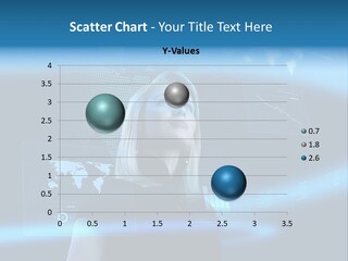 Isolated Caucasian Finance PowerPoint Template